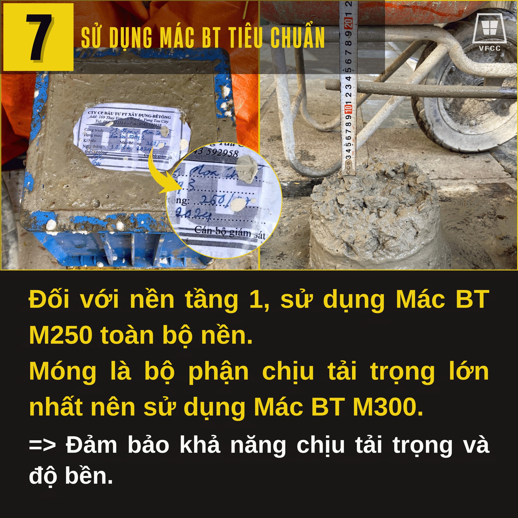 Phương pháp Mác bê tông tiêu chuẩn